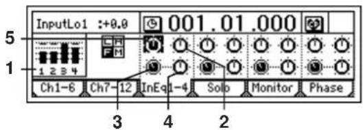 KORG D1200mkII - InEq1 - 4: 入力1~4のEKG調整 - 3
