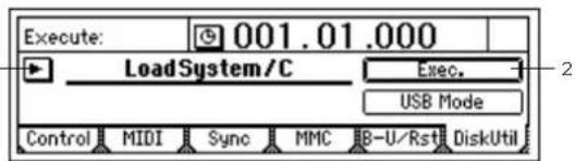 KORG D1200mkII - システムのバージョン・アップ - 1