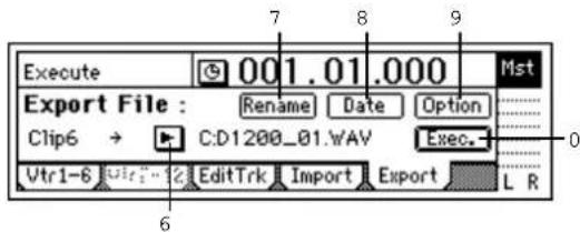 KORG D1200mkII - 3-2. WAV ファイルのエクスポート(書き出し) - 5