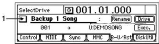 KORG D1200mkII - B-U/Rst: バックアップ/リストア - 1