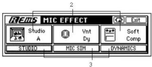 KORG D1200mkII - マイクにモデリング・エフェクトをかける - 1