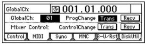 KORG D1200mkII - MIDI入力 - 1