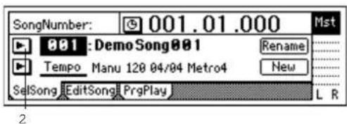KORG D1200mkII - 1-3. 別のソングを選択する - 2