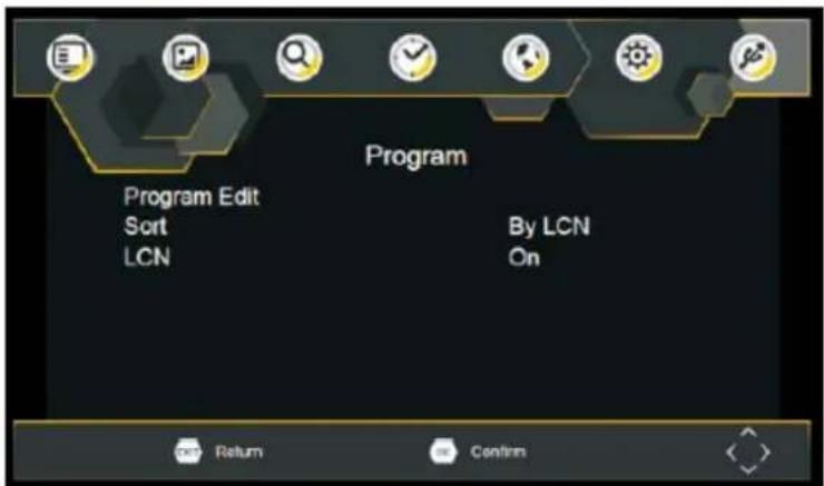 LENCO DVP1064 - Einstellungen für die Programmverwaltung - 1