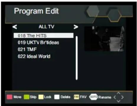 LENCO DVP1064 - Program Edit - 1