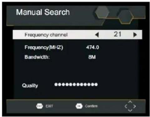LENCO DVP1064 - Manual Search (Manuelle Suche) - 1