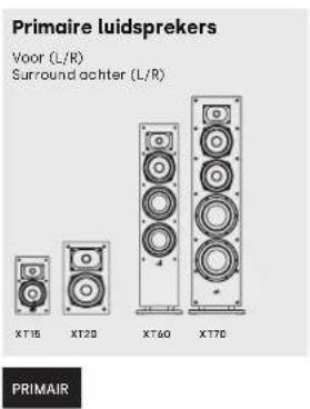 POLK XT15 - Luisteren in 5.1 surround - 2