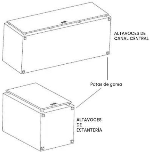 POLK XT15 - Añadir las patas de goma con respaldo adhesivo - 1