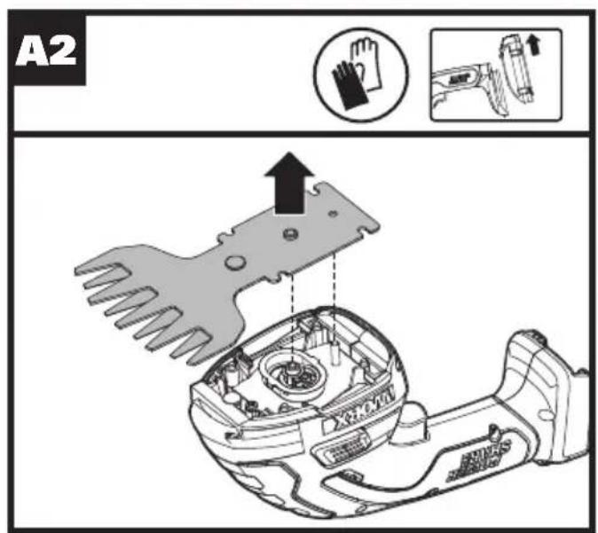 WORX WG801.9 - SHRUB SHEAR BLADE - 2