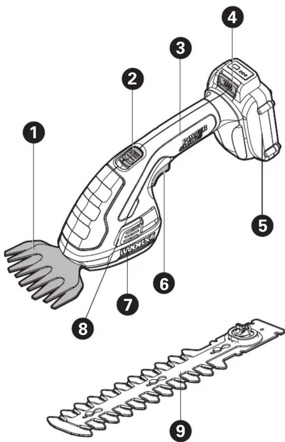 WORX WG801.9 - SAFETY WARNINGS FOR BATTERY PACK - 1