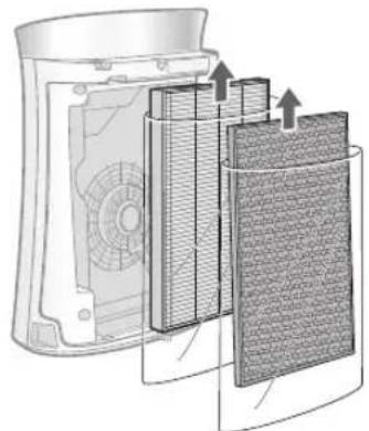 SHARP UAPM50E - FILTER- EN KLEEFBLADINSTALLATIE - 3