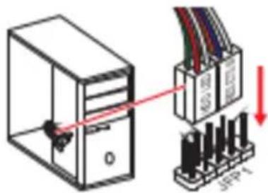 MSI B560MA PRO - JFP1, JFP2: Connecteurs de panneau avant - 1