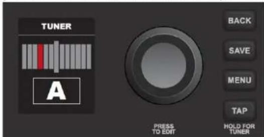 FENDER Mustang LT25 - FONCTION DU MENU : ACCORDEUR - 4