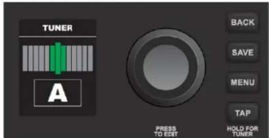 FENDER Mustang LT25 - FONCTION DU MENU : ACCORDEUR - 5