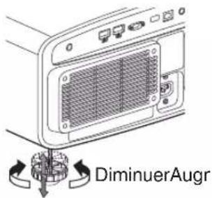 JVC DLANZ8 - Régler l'angle d'élévation du projecteur - 2