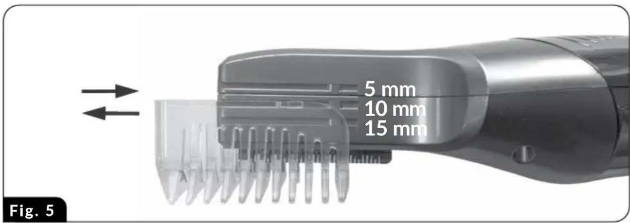 MPM MMW04 - GEBRUIK VAN DE MACHINE - HAARTRIMMINGSHULPSTUK - 1