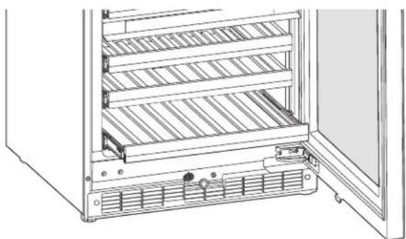 KITCHENAID KUBR214KSB - Retirer et replacer les porte-bouteilles: - 2