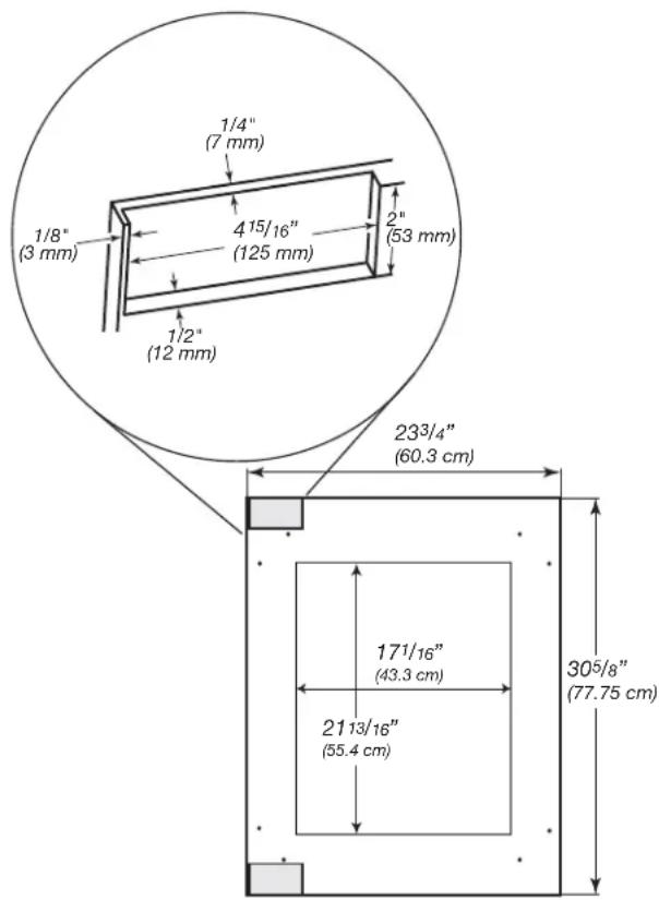 KITCHENAID KUBR214KSB - Panel recubierto de puerta de vidrio - Preparación: - 1