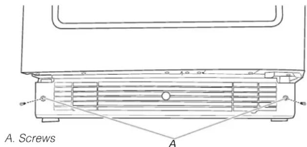 KITCHENAID KUBR214KSB - To remove the base grille: - 1