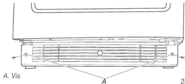 KITCHENAID KUBR214KSB - Pour enlever la grille de la base: - 1