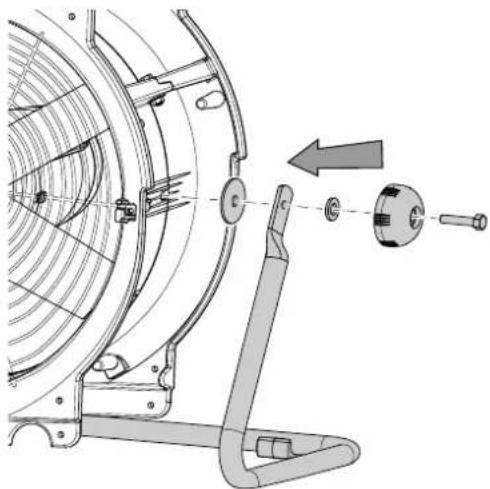 TROTEC TAC 750 E - Montage du pied - 1