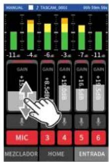 TASCAM Portacapture X8 - Paso 2: Ajuste de los niveles de entrada - 3