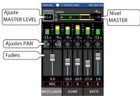 TASCAM Portacapture X8 - Paso 3: Ajuste del mezclador - 2