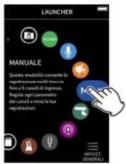 TASCAM Portacapture X8 - Avvio delle app di registrazione - 2
