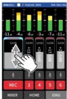 TASCAM Portacapture X8 - ■ktion 2: Eingangspegel einstellen - 3