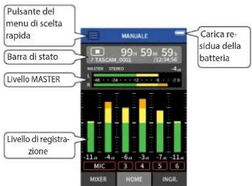 TASCAM Portacapture X8 - Avvio delle app di registrazione - 3