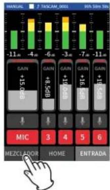 TASCAM Portacapture X8 - Paso 3: Ajuste del mezclador - 1