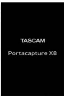 TASCAM Portacapture X8 - Turning the power on - 1