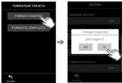 TASCAM Portacapture X8 - Formateo (inicializacion) de tarjetas microSD - 1