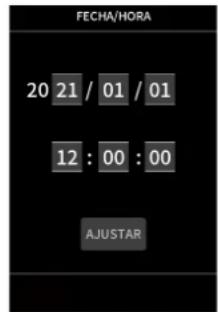 TASCAM Portacapture X8 - Ajuste de la fecha y la hora - 1