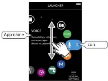 TASCAM Portacapture X8 - Launching recording apps - 1