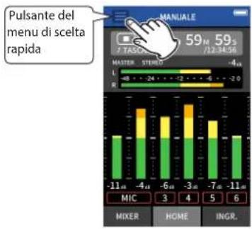TASCAM Portacapture X8 - Ritorno alla schermata LAUNCHER - 1