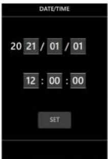 TASCAM Portacapture X8 - Setting the date and time - 1