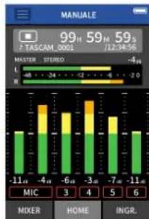 TASCAM Portacapture X8 - Procedura 1: avvirea l'app di registrazione - 1