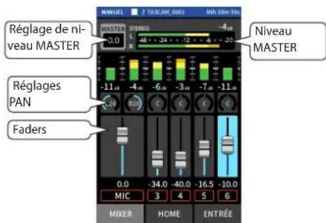 TASCAM Portacapture X8 - Procedure 3: régler le mixage - 2