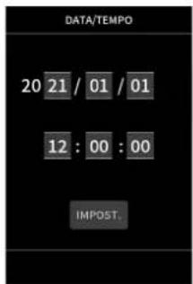 TASCAM Portacapture X8 - Impostazione della data e dell'ora - 1