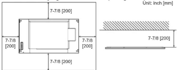 SHARP PNR496 - Mounting the monitor laying flat on a surface - 2