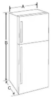 LG GTF916PZPZD - Dimensions and Clearances - 1