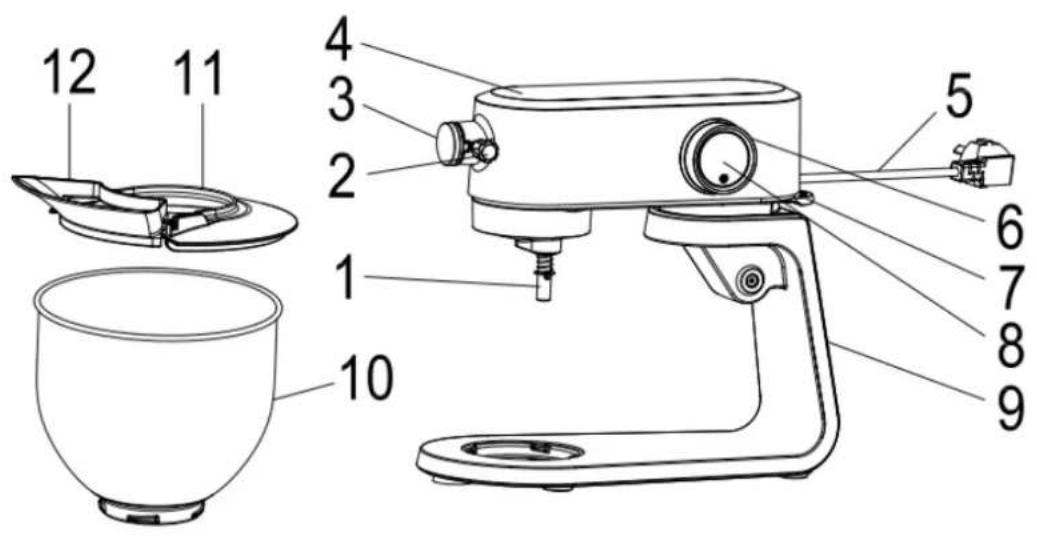 H.KOENIG KM128 - . Names of parts - 1