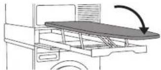 ASKO HB1153W - ADJUSTING AND FIXING THE IRONING BOARD (BEFORE FIRST USE) - 139
