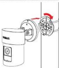 D-LINK DCS8635LH - Installation de laamera Installation sur un pied - 3