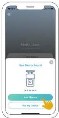 D-LINK DCS8635LH - Configuration de laamera par l'application mydlink - 5