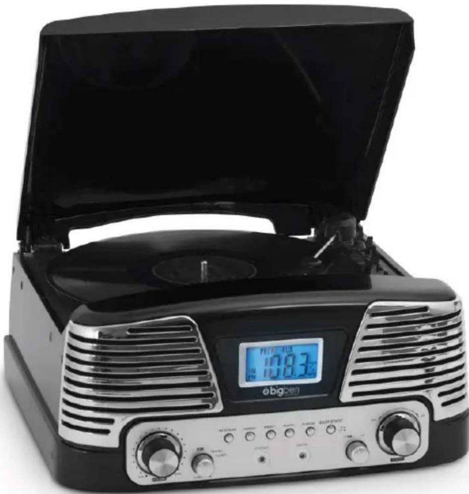 BIGBEN TD016 - TOCADISCOS - MODELO TD016 - 1