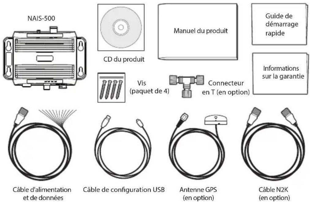 LOWRANCE NAIS500 - Contenu de la boîte - 1