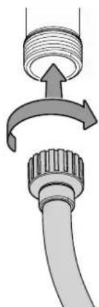 TROTEC PEGS 10230V - Raccordement à une arrivée d'eau au moyen d'un tuyau d'arrosage (option) - 1