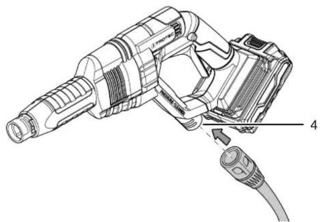 TROTEC PEGS 10230V - Raccordement à une arrivée d'eau au moyen d'un tuyau d'arrosage (option) - 2